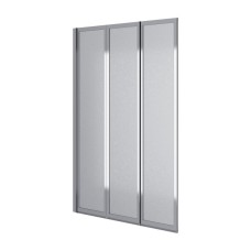 Шторка на ванну трехэлементная Style 1000х1500мм (left) chrome, стекло 4мм