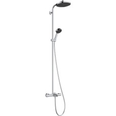28871000 HG Activera S Душова система Showerpipe 240 1jet EcoSmart з термостатом на ванну Ecostat Fine, хром (1 сорт)