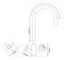 Смеситель для кухни Globus Lux DUKAT SD4-203SG Globus Lux