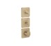 Термостат Axor Citterio C 380/120 для 3-х потребителей, Brushed Bronze (49710140)
