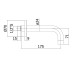 ZBOC139CR LIGHT Настенный излив 174 мм., хром (1 сорт)