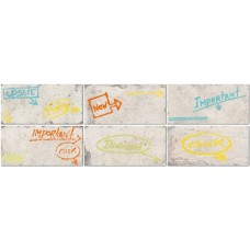 Декор (10x20) 1048531 Ins. S/6Colored Words Greenwich Village - New York з колекції New York