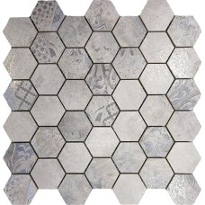 Мозаїка Mosaico Troya Hexagon 30x30 Troya Keramika з колекції Troya Keramika