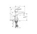 Змішувач Axor Citterio E 125 для умивальника Lever, Brushed Black Chrome 36110340