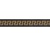 Декор (3x20) 00689370 List. Legno Greca Antr - Gold з колекції Gold Versace