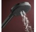 RAINDANCE ALIVE SELECT S ручний душ (3 типа струи RainAir, PowderRain, Massage), шліфованний чорний хром