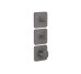 Термостат Axor Citterio C Cubic cut 380/120 для 3-х потребителей, Brushed Black Chrome (49711340)