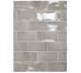 Плитка 7,5x15 Mercury/Grey Gloss-Manacor-26907 з колекції Manacor Equipe
