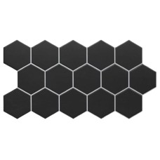 Декор Black 26.5x51 Hex Black Snow з колекції Hex Black Snow Hex Керамічна плитка Realonda
