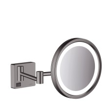 AddStoris Зеркало для бритья с LED освещением, Brushed Black Chrome (41790340)