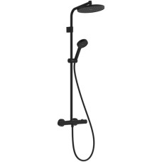 28078670 HG Activera S Душевая система Showerpipe 240 1jet EcoSmart из Ecostat Fine Varia, черный матовый (1 сорт) 28078670 HG Activera S Душевая система Showerpipe 240 1jet EcoSmart из Ecostat Fine Varia, черный матовый (1 сорт)
