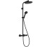 28078670 HG Activera S Душевая система Showerpipe 240 1jet EcoSmart из Ecostat Fine Varia, черный матовый (1 сорт)