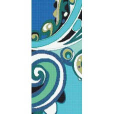 Мозаїка (129.1x290.5) Pizzo Blu C - Wears Emilio Pucci з колекції Wears Emilio Pucci Мозаїка (129.1x290.5) Pizzo Blu C - Wears Emilio Pucci з колекції Wears Emilio Pucci Bisazza Wears Emilio Pucci