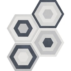 Декор (25.8x29) SDG Starkdec Gris - Starkhex з колекції Starkhex Декор (25.8x29) SDG Starkdec Gris - Starkhex з колекції Starkhex Starkhex Керамічна плитка Geotiles