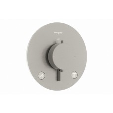 Термостат прихов.монтажу Ecostat Comfort S на 2 функції, Stainless Steel Optic (33715800) Термостат прихов.монтажу Ecostat Comfort S на 2 функції, Stainless Steel Optic (33715800)