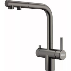 Змішувач Atlas Neo Clear Water Pull Out 120.0758.159 PVD антрацит Змішувач Atlas Neo Clear Water Pull Out 120.0758.159 PVD антрацит