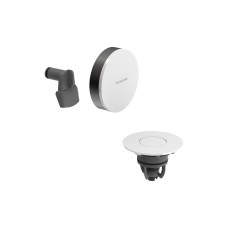 Наружная часть Exafill II к сифону на ванну с наполнением Brushed Black Chr/White Gloss 58119340