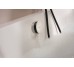 Зовнішня частина Exafill II до сифона на ванну з наповненням Brushed Black Chr/White Gloss 58119340