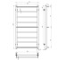 Рушникосушарка електрична Ladder П9 500х1000 Deffi нержавіюча сталь (Хром, JD03, Ліве підключення) 