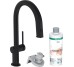 Змішувач Aqittura M91 FilterSystem 210 1jet pull-out Sbox кухонний сет з Harmony, Matt Black (76800670)