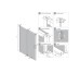Двері для душу PRIME WHITE 130x200x200, прозоре скло ACTIVE SHIELD 6мм