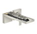 Смеситель Axor MyEdition 221 для умывальника из стены на 2 отверстия без накладки, Stainless Steel Opt 47062800
