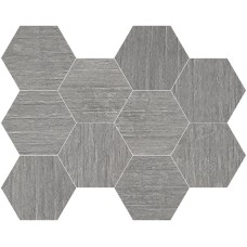 Мозаика (21.2x26.5) FZ7T6FS021 Malla Hexagono Gris - Norfolk из коллекции Norfolk Norfolk Керамическая плитка Roca