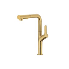 Змішувач для мийки настільн. з витяжн. душем INOX DUERO DESIGN GOLD 6623-220-31