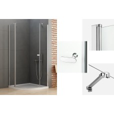 Душова кабіна квадратна NEW SOLEO 100x100x195 скло clear ACTIVE SHIELD 6мм Душова кабіна квадратна NEW SOLEO 100x100x195 скло clear ACTIVE SHIELD 6мм