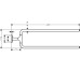 Рушникотримач поворотний подвійний 49см Axor Universal Circular, Brushed Nickel (42822820)