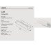 Полиця "LOFT" 250, RAL9016 white mat