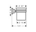 Стакан для зубных щіток Axor Montreux Brushed Nickel 42134820