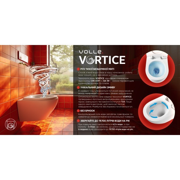 LIBRA 2.0 vortice підвісний унітаз, сидіння duroplast, de la noche