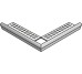 Сходинка Ciment Torello Per Angolare Cr 2 Pz Grigio 5 5 32 - 11x32 -15246 Ciment з колекції Ciment Settecento