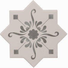 Декор Star Decoro Stencil Grey 13.25x13.25 Becolors из коллекции Becolors Декор Star Decoro Stencil Grey 13.25x13.25 Becolors из коллекции Becolors BECOLORS Керамическая плитка Cevica