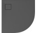 СЕТ B453 душовий  піддон напівкруглий TAKO SLIM 90x4 сірий матовий + сифон