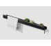 Полка "LOFT" 1000, полотенцедержатель L, крючок R, RAL9005 black mat