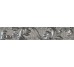 Бордюр Fascia Foglia Silver 7x39.4 Palace Gold Versace з колекції Palace Gold Versace