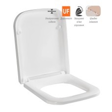 Кришка для унітазу Noura Slim Soft-Close 9SC1571001 Кришка для унітазу Noura Slim Soft-Close 9SC1571001