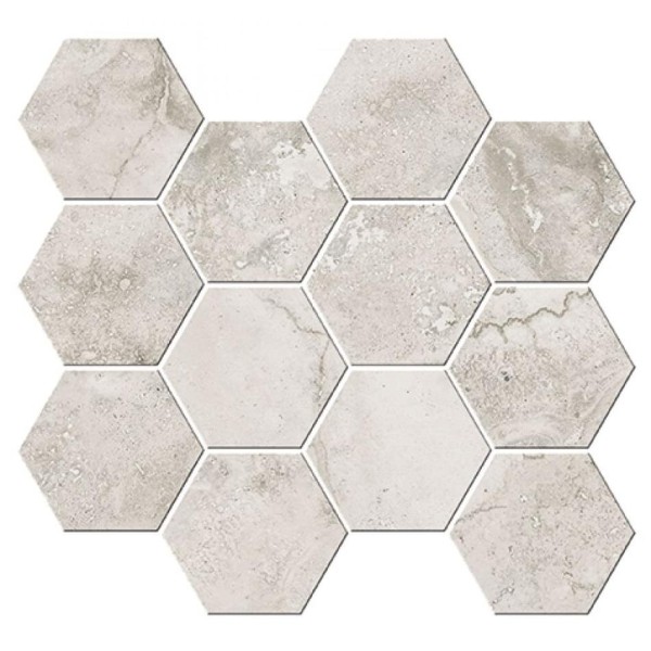 Мозаїка Cross Cut Greige Mosaico Esagoni T12 Nat 32.8x35 Italian Icon Cisa з колекції Italian Icon Cisa