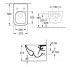 VENTICELLO Унитаз подвесной Rimless 56 см + сиденье Slim 9M79S101 (4611RSR1) CeramicPlus