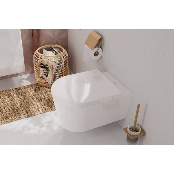 Унітаз підвісний EluPura S 540 мм AquaFall Flush 60193450 + сидіння soft close 60148450