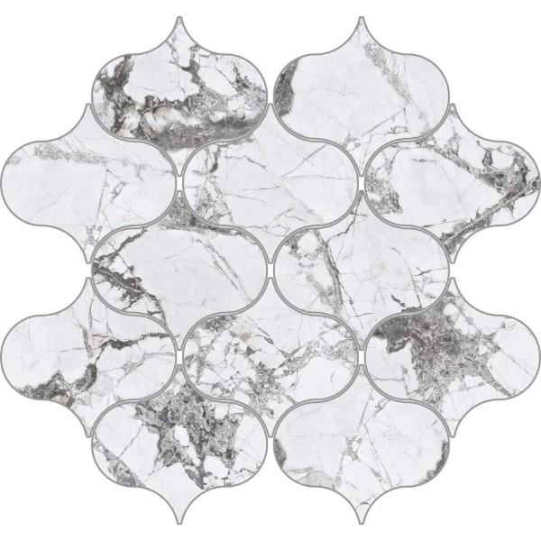 Мозаїка Invisible Ornas Blanco Pulido - 28.6x29.8 Invisible злекції Invisible Halcon