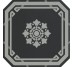 Декор Ottagono Black London 20x20 Old England Ceramiche Grazia з колекції Old England Ceramiche Grazia
