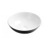 Раковина Invena Dokos CE-19-041 накладная керамическая, черная-белая Invena