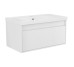 LABE комплект меблів 80см, білий: тумба підвісна, 1 ящик + умивальник накладний арт  i110302