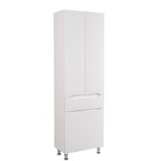 Пенал Родорс белый с корзиной для белья