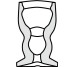 L-елемент (2x8) INT/SGU.CH Angolo Interno Bordo Diamante Champagne - Diamante з колекції Diamante Tonalite