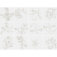 Декор (20x20) Primavera Platinim (set 12pcs) (Bianco L.111) - Primavera з колекції Primavera Декор (20x20) Primavera Platinim (set 12pcs) (Bianco L.111) - Primavera з колекції Primavera