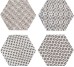 Вставка Hex Texture Mix 4 8.5x8.5 Backstage Flaviker из коллекции Backstage Flaviker